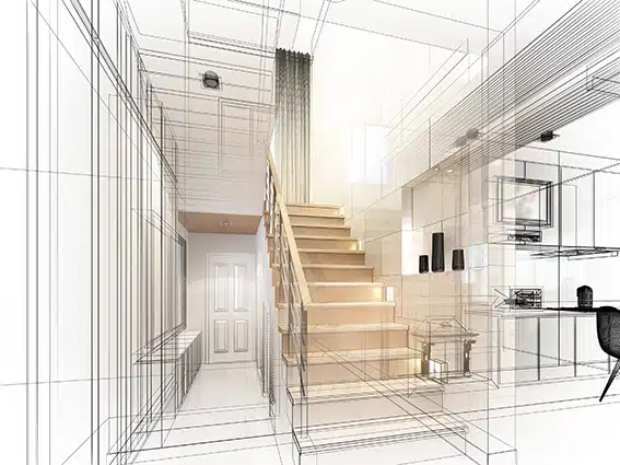 quand plan d'évac croquis archi